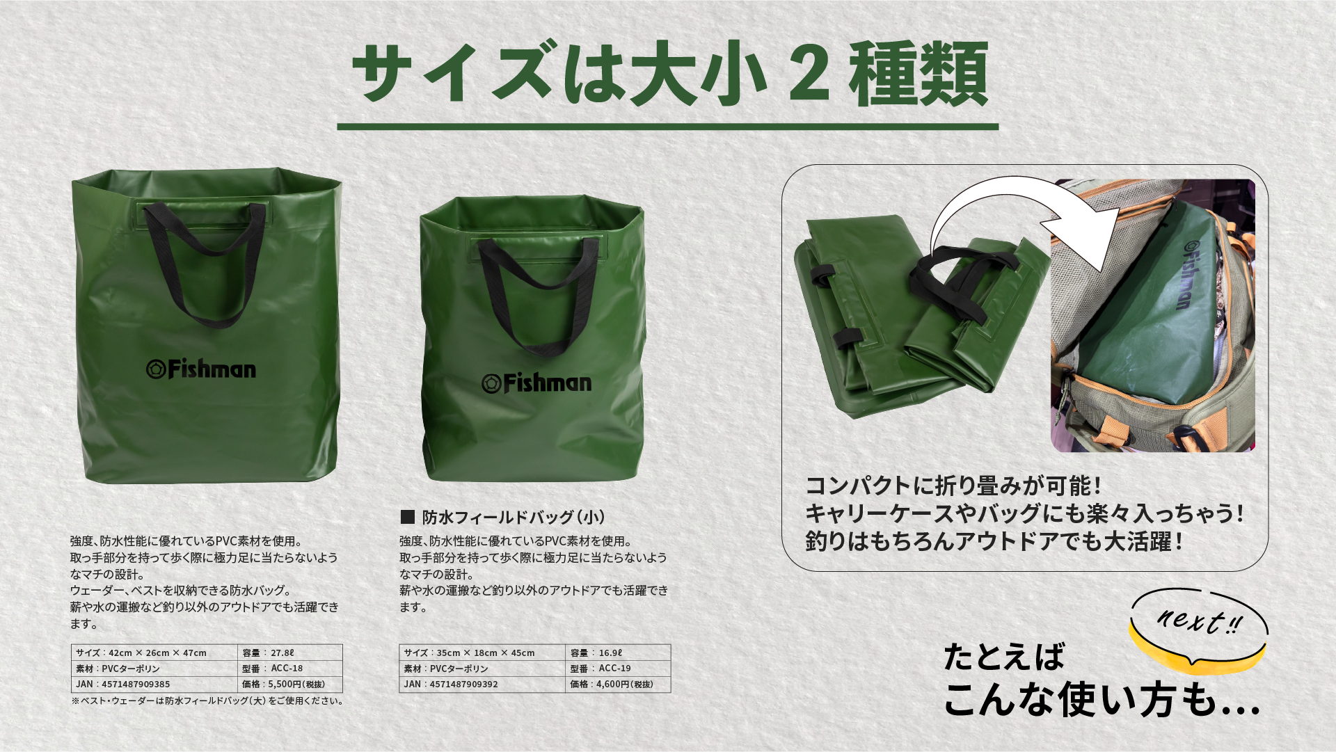 隠れた名品『防水フィールドバッグ』 - Fishman（フィッシュマン）