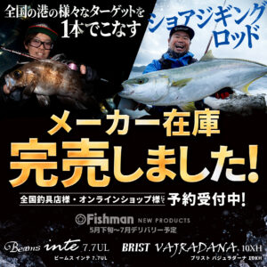メーカー在庫 初回分完売しました/Beams inte7.7UL、BRIST VAJRADANA10XH